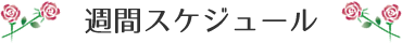 週間スケジュール